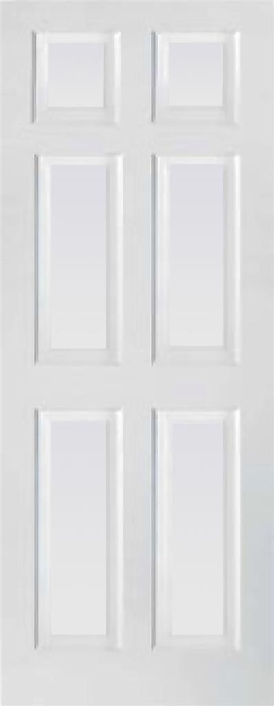 Indoors Toronto 6 Panel Primed Door 78X26X44Mm - General Hardware Supplies Homevalue