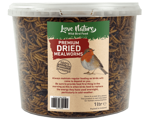 Love Nature 1L Tub Dried Mealworms - General Hardware Supplies Homevalue