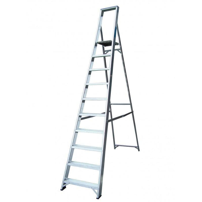 Lyte Class 1 10 Step Platform Ladder  (NESP10) - General Hardware Supplies Homevalue