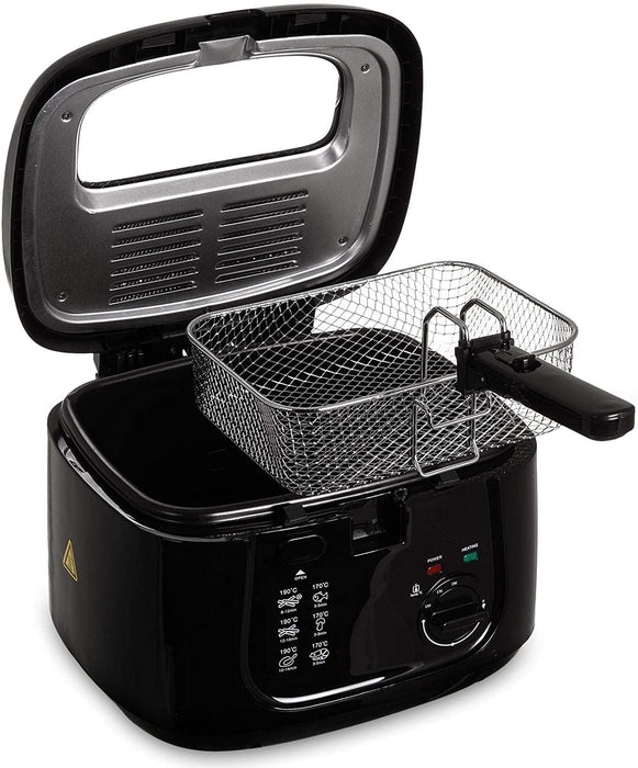 Morphy Richards Deep Fat Fryer Gloss Black - General Hardware Supplies Homevalue