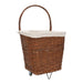 Natural Wicker Log Cart With Jute Liner - General Hardware Supplies Homevalue