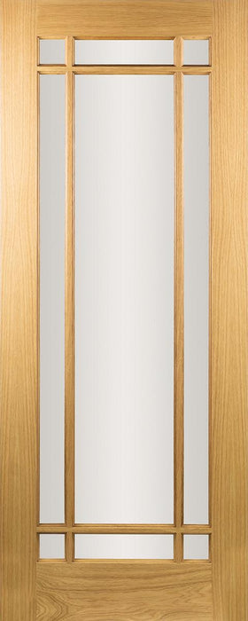 Seadec-Oak-Oak-Arizona-Clear-9-Panel-Door - General Hardware Supplies Homevalue