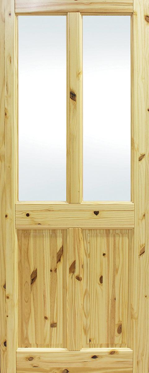 Seadec Red Pine Waterford 2 Panel Glass Door - General Hardware Supplies Homevalue