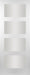 Seadec White Primed Columbus Frosted  4 Panel Door - General Hardware Supplies Homevalue