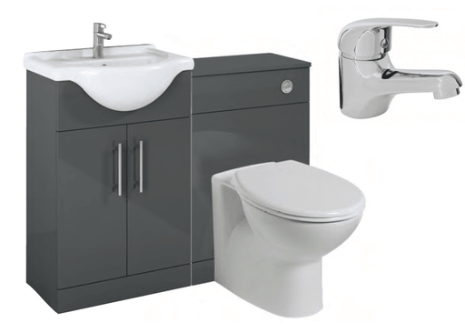 Sonas Belmont Gloss Grey Vanity Pack-Alpha - *Special Offer - General Hardware Supplies Homevalue