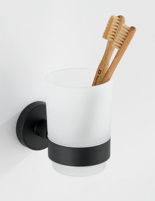 Wenko Bosio Matt Black Tumbler Uno - General Hardware Supplies Homevalue